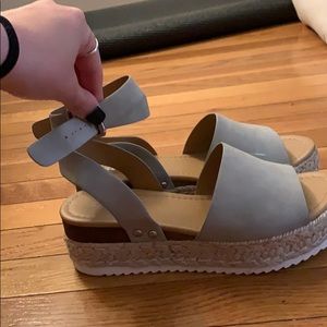 Gray Soda Sandals